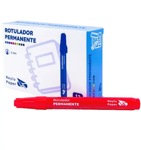 [080301] ROTULADOR PERMANENTE RAYLU ULTRAINK ROJO