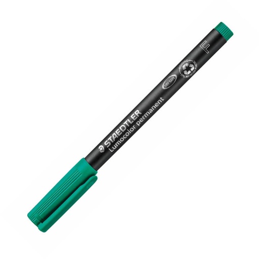 [080231] ROTULADOR STAEDTLER – LUMOCOLOR PERMANENTE 318-5 VERDE – PUNTA FINA REDONDA 0,6 MM