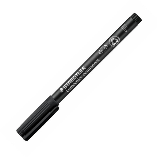 [080228] ROTULADOR STAEDTLER – LUMOCOLOR PERMANENTE 318-9  NEGRO – PUNTA FINA REDONDA 0,6 MM