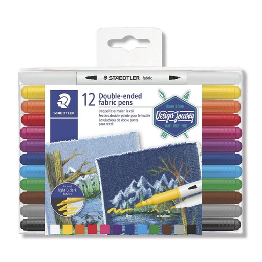 [080358] ROTULADOR STAEDTLER ESTUCHE 12 UDS LUMOCOLOR PERMANENTES DOBLE PUNTA REF. 3190 TB12