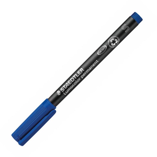 [080226] ROTULADOR STAEDTLER LUMOCOLOR PERMANENTE 313-3 AZUL PUNTA SUPERFINA REDONDA 0,4 MM