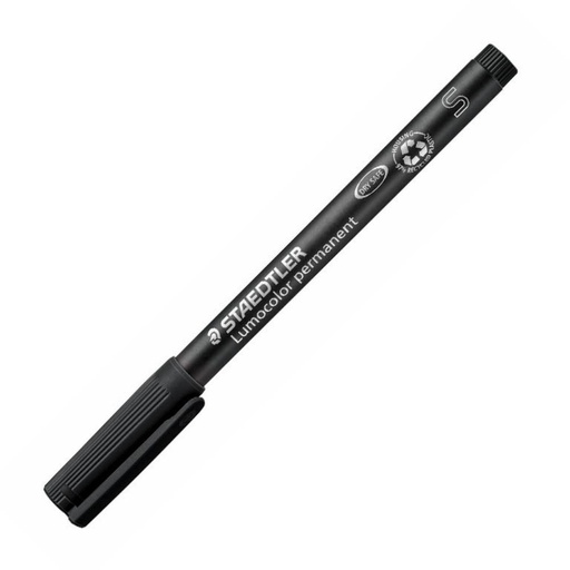 [080225] ROTULADOR STAEDTLER LUMOCOLOR PERMANENTE 313-9 NEGRO PUNTA SUPERFINA REDONDA 0,4 MM