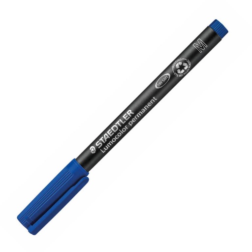 [080233] ROTULADOR STAEDTLER LUMOCOLOR PERMANENTE 317-3 AZUL PUNTA MEDIA REDONDA 0,8-1 MM