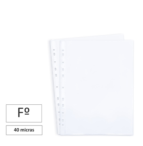 [180758] FUNDA MULTITALADRO DOHE FOLIO CRISTAL 40 MICRAS 