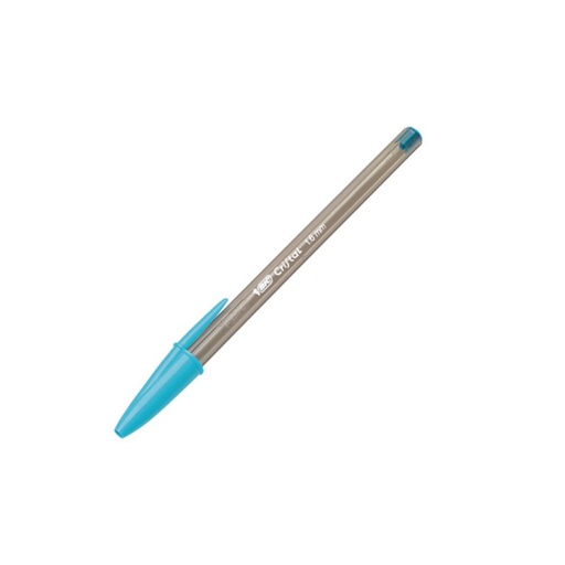 [118927] BOLÍGRAFO BIC CRISTAL FUN AZUL TURQUESA · TINTA ACEITE · TRAZO 0,6 MM · PACK 20 UDS