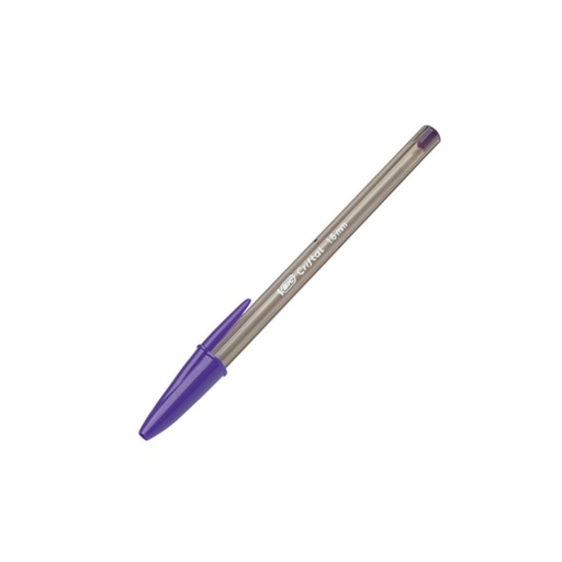 [118925] BOLÍGRAFO BIC CRISTAL FUN LILA · TINTA ACEITE · TRAZO 0,6 MM · PACK 20 UDS
