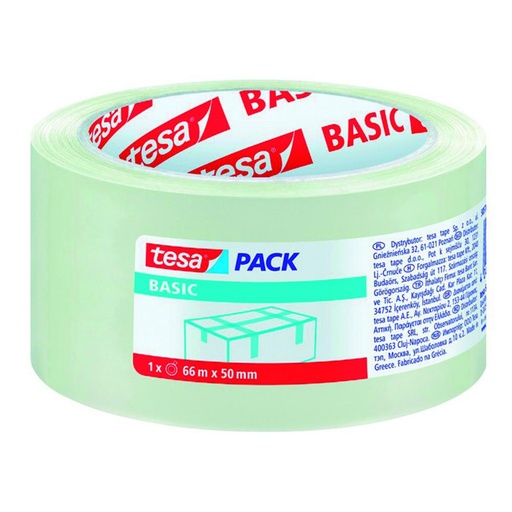 [040781] CINTA DE PRECINTO TRANSPARENTE TESA PP 50MM×66 M 31µm 