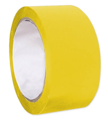 [825620] PRECINTO DE EMBALAJE PVC AMARILLO 66M×50MM