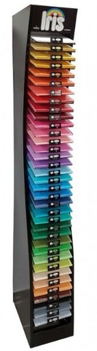 [825430] EXPOSITOR METÁLICO VACÍO 36 ESTANTES PARA CARTULINA DIN A4 – GUARRO (