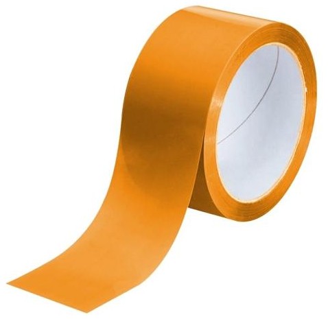 [825621] PRECINTO DE EMBALAJE PVC NARANJA 66M×50MM