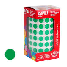 [650221] GOMETS APLI CIRCULO  10,5 VERDE ROLLO