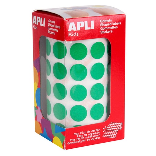 [649644] GOMETS APLI CIRCULO 15,0 VERDE ROLLO