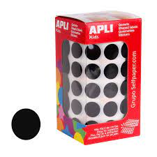 [650288] GOMETS APLI CIRCULO 15MM NEGRO ROLLO