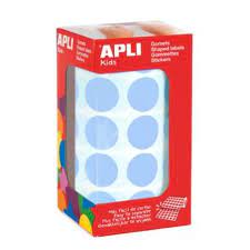 [650292] GOMETS APLI CIRCULO 20MM AZUL ROLLO