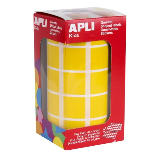 [650226] GOMETS APLI CUADRADO 15X15 AMARILLO ROLLO