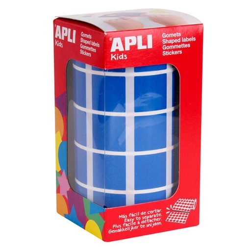 [649996] GOMETS APLI CUADRADO 20MM AZUL ROLLO