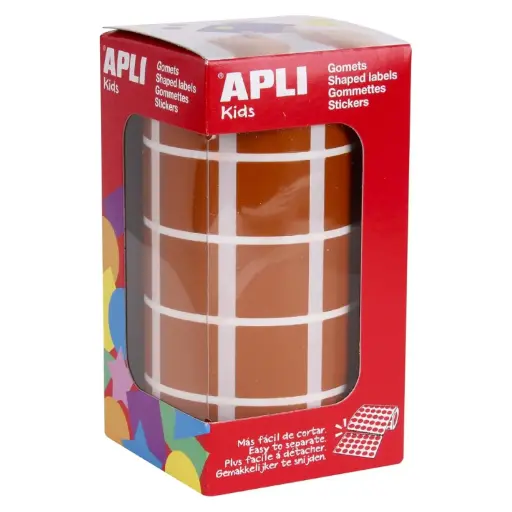 [650357] GOMETS APLI CUADRADO 20MM MARRON ROLLO