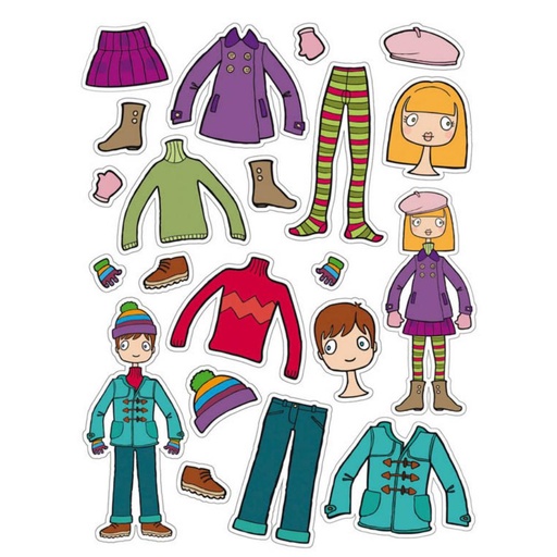 [649752] GOMETS APLI TEMÁTICOS EL ARMARIO REMOVIBLES (63 UDS)