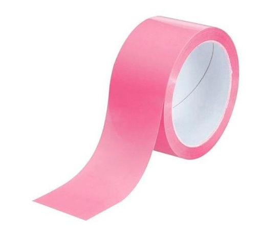 [825623] PRECINTO DE EMBALAJE PVC ROSA 66M×50MM