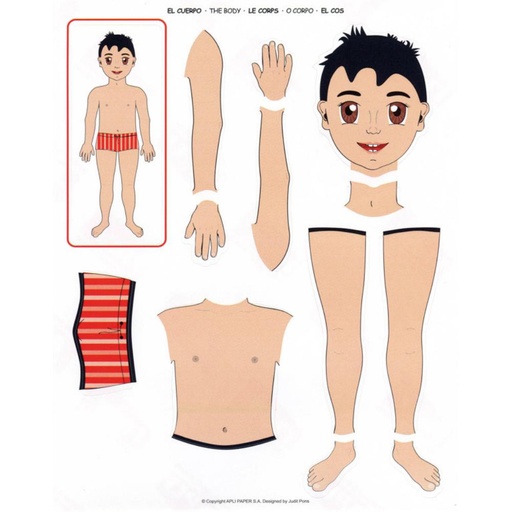 [649755] GOMETS APLI TEMÁTICOS EL CUERPO REMOVIBLES (26 UDS)