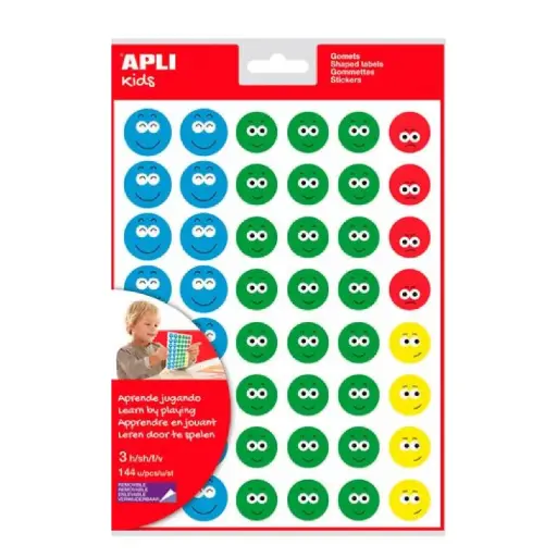 [650362] GOMETS CARA FELIZ II 12 HOJAS BOLSA