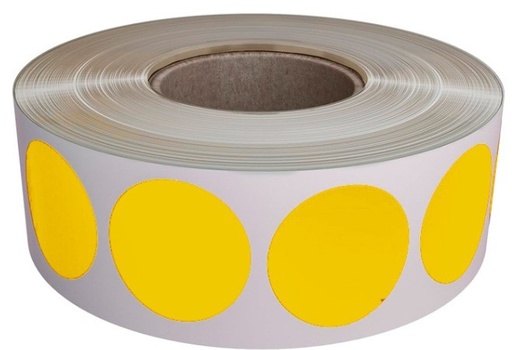 [513030] GOMETS INETA CÍRCULO GRANDE AMARILLO – ROLLO 1680 UDS