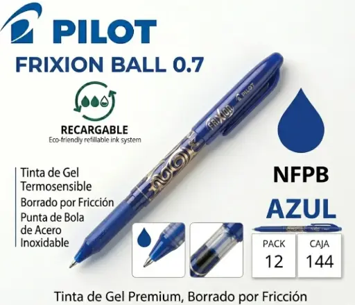 [119586] BOLÍGRAFO PILOT FRIXION BALL AZUL