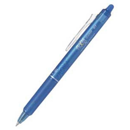 [081065] BOLÍGRAFO PILOT FRIXION CLICKER AZUL CLARO· TINTA GEL BORRABLE · PUNTA 0,7 MM · TRAZO 0,5 MM · CLIC RETRÁCTIL · GRIP · PACK 12 UDS
