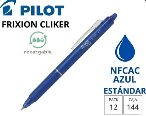 [119263] BOLÍGRAFO PILOT FRIXION CLICKER AZUL