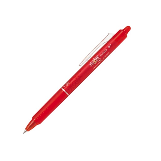[119566] BOLÍGRAFO PILOT FRIXION CLICKER ROJO· TINTA GEL BORRABLE · PUNTA 0,7 MM · TRAZO 0,5 MM · CLIC RETRÁCTIL · GRIP · PACK 12 UDS