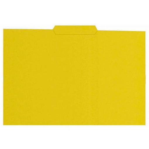 [209735] SUBCARPETA FOLIO CON PESTAÑA CENTRAL 250G AMARILLO CAÑA
