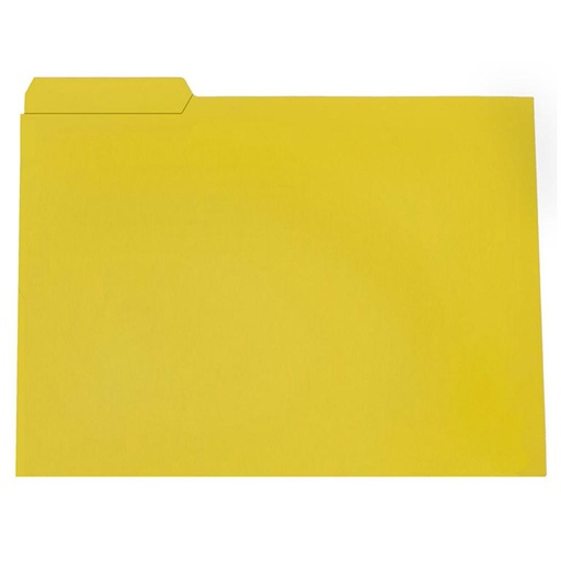 [209731] SUBCARPETA FOLIO CON PESTAÑA IZQUIERDA – CARTULINA 250 G/M² – AMARILLO