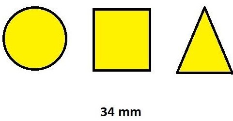 [825554] GOMETS INETA FIGURAS GEOMETRICAS AMARILLO – ROLLO 1357 UDS