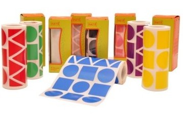 [825685] GOMETS INETA FIGURAS GEOMETRICAS NARANJA – ROLLO 1357 UDS