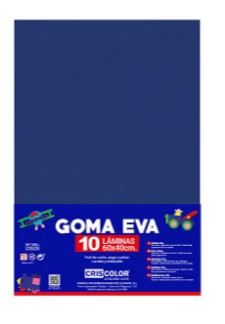 [630467] HOJAS DE GOMA EVA  – LÁMINAS UNICOLOR (AZUL ULTRAMAR – 40x60x0,2 CM)