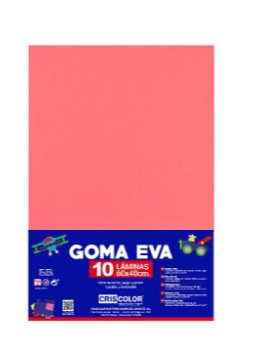 [825409] HOJAS DE GOMA EVA  – LÁMINAS UNICOLOR (FUCSIA – 40x60x0,2 CM)