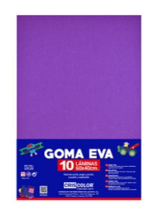 [630475] HOJAS DE GOMA EVA  – LÁMINAS UNICOLOR (MORADO – 40x60x0,2 CM)
