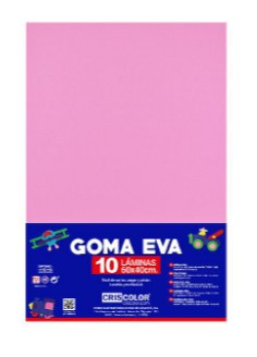 [630472] HOJAS DE GOMA EVA  – LÁMINAS UNICOLOR (ROSA – 40x60x0,2 CM)