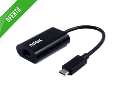 [164004] ADAPTADOR USB-C A RJ45 GIGABIT NXADAP06 NILOX