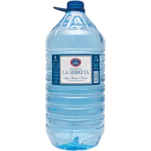 [825268] AGUA MINERAL NATURAL LA SERRETA – 8 LITROS GARRAFA INDIVIDUAL