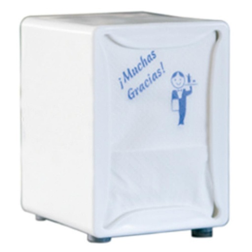 [749248] DISPENSADOR DE SERVILLETAS 17 × 17 CM – PLÁSTICO FUMÉ (MOSTRADOR)