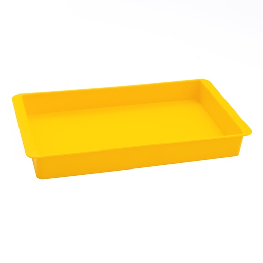 [650331] BANDEJA FAIBO AMARILLO RECTANGULAR MULTIUSO DE POLIPROPILENO 230×145×30 MM – 100% RECICLABLE