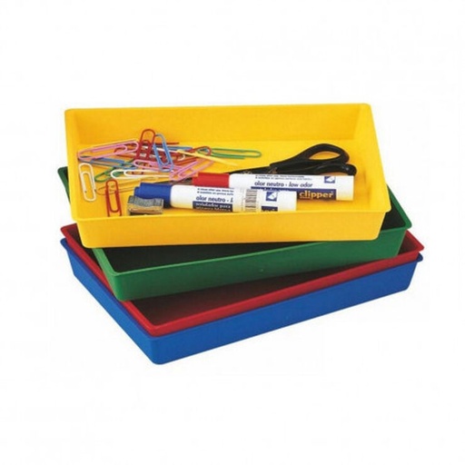 [650283] BANDEJA MULTIUSOS FAIBO (COLOR SURTIDO, APILABLE, A4/FOLIO)