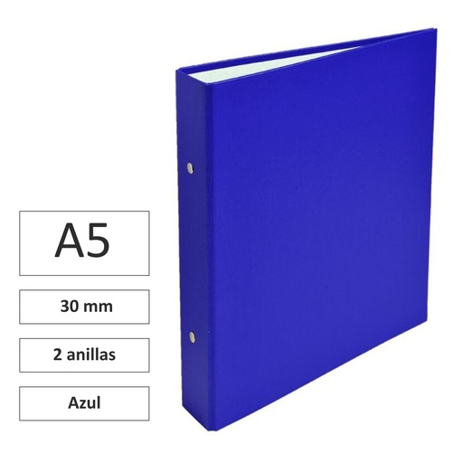 [181046] CARPETA A5 EXACOMPTA 2 ANILLAS 30MM AZUL
