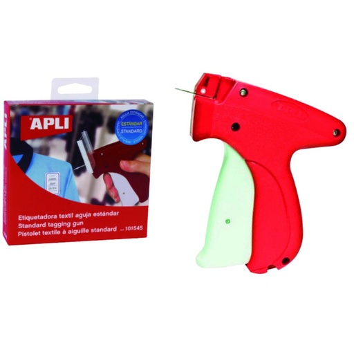 [247719] APLI ETIQUETADORA TEXTIL ESTÁNDAR | PISTOLA PARA TEJIDOS GRUESOS CON AGUJA