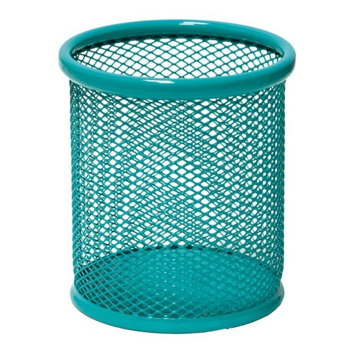 [040653] CUBILETE PORTALÁPICES METÁLICO DE REJILLA RAYLU 190 TURQUESA