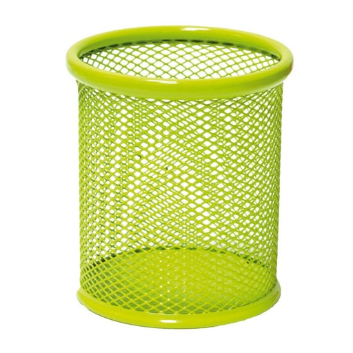 [040650] CUBILETE PORTALÁPICES METÁLICO DE REJILLA RAYLU 190 VERDE (90 × 100 MM)