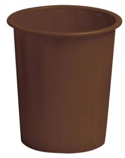 [040441] PAPELERA FAIBO DE PLÁSTICO 14 L – MARRON (Ø310×280 MM)