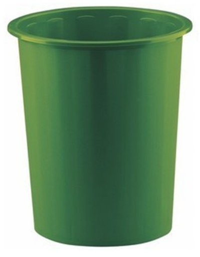 [040460] PAPELERA FAIBO DE PLÁSTICO 14 L – VERDE (Ø310×280 MM)
