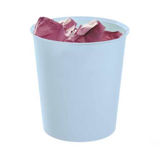 [069843] PAPELERA SOSTENIBLE AZUL PASTEL ARCHIVO 2000 ECOGREEN – 18 LITROS